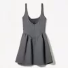 BERSHKA SERIES rochie cu fusta voluminoasa cu efect de neopren BERSHKA SERIES rochie cu fusta voluminoasa cu efect de neopren