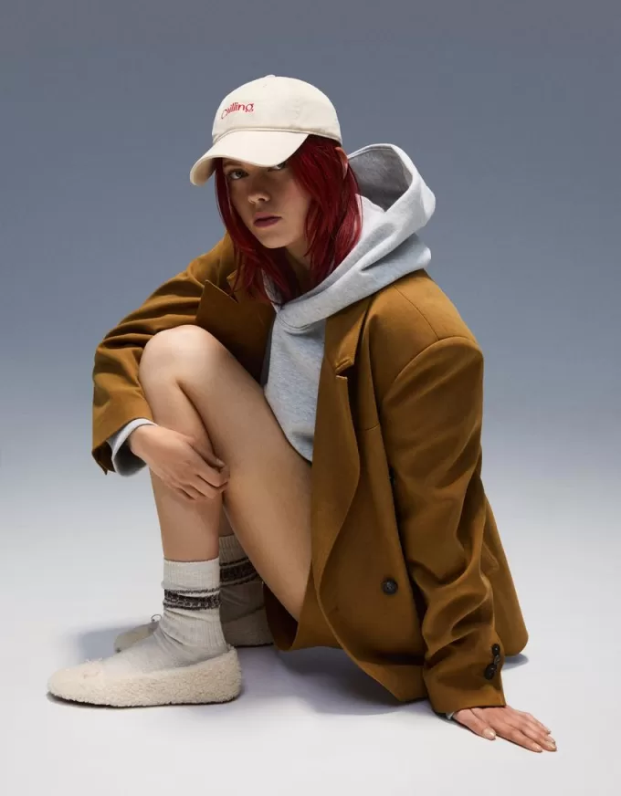 Balerini din faux shearling Balerini din faux shearling