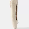 Balerini din faux shearling Balerini din faux shearling