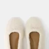 Balerini din faux shearling Balerini din faux shearling