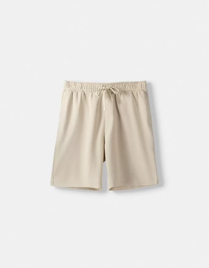 Bermude cu textura moale, relaxate Bermude cu textura moale, relaxate