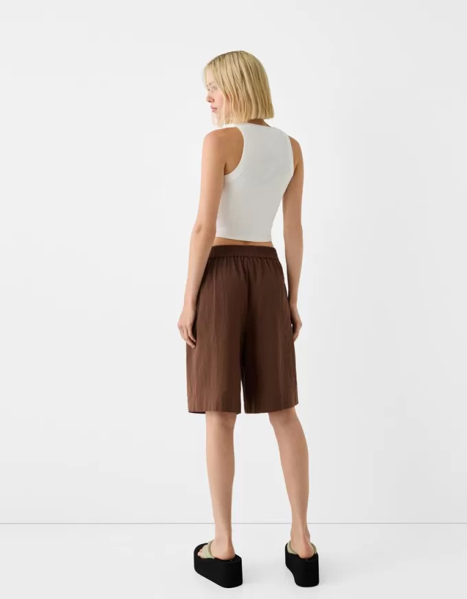 Bermude din bumbac rustic Bermude din bumbac rustic