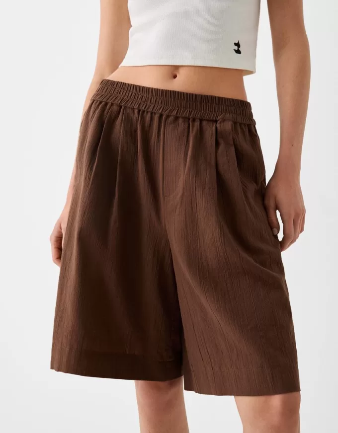 Bermude din bumbac rustic Bermude din bumbac rustic