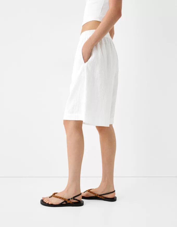 Bermude din bumbac rustic Bermude din bumbac rustic