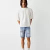 Bermude din denim rupte Bermude din denim rupte