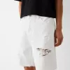 Bermude din denim rupte Bermude din denim rupte