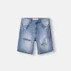 Bermude din denim rupte Bermude din denim rupte