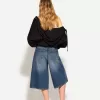 Bermude largi din denim Bermude largi din denim