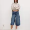 Bermude largi din denim Bermude largi din denim