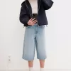 Bermude largi din denim Bermude largi din denim