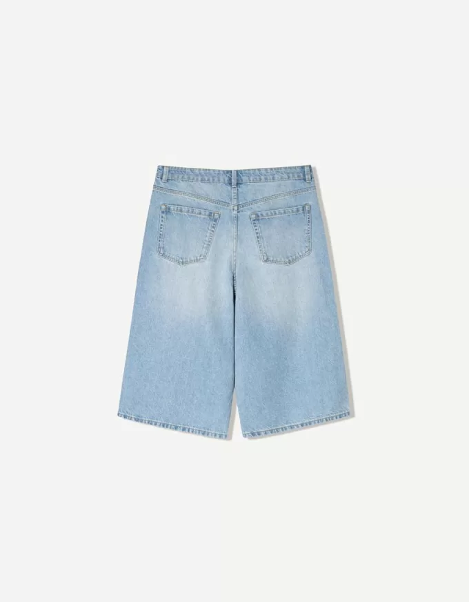 Bermude largi din denim Bermude largi din denim