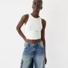 Bermude largi din denim cargo Bermude largi din denim cargo