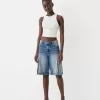 Bermude largi din denim cargo Bermude largi din denim cargo