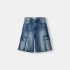 Bermude largi din denim cargo Bermude largi din denim cargo