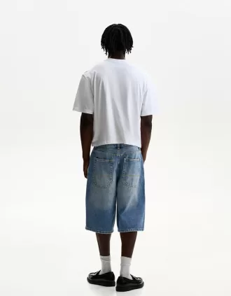 Bermude skater din denim