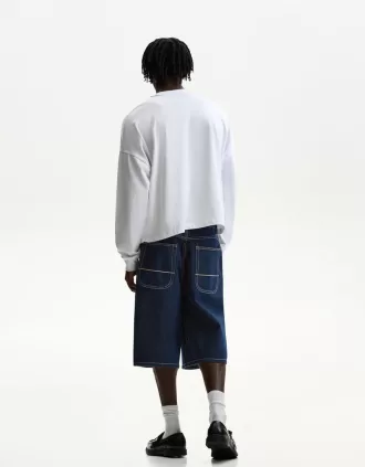 Bermude skater din denim