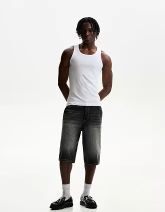 Bermude skater din denim