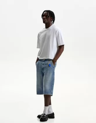 Bermude skater din denim