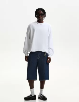 Bermude skater din denim