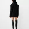 Blazer de costum oversize din satin Blazer de costum oversize din satin