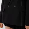 Blazer de costum oversize din satin Blazer de costum oversize din satin