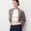 Blazer decupat cu tiv uzat Blazer decupat cu tiv uzat