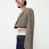 Blazer decupat cu tiv uzat Blazer decupat cu tiv uzat
