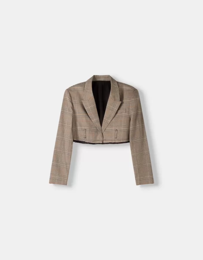 Blazer decupat cu tiv uzat Blazer decupat cu tiv uzat