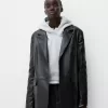 Blazer din imitatie de piele Blazer din imitatie de piele