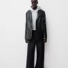 Blazer din imitatie de piele Blazer din imitatie de piele