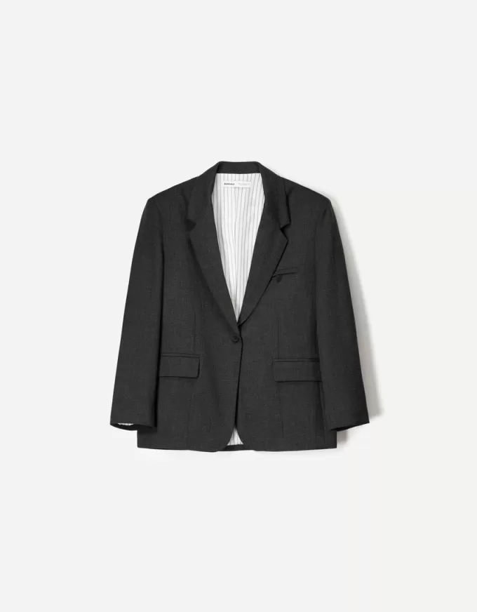 Blazer supradimensionat cu pete Blazer supradimensionat cu pete