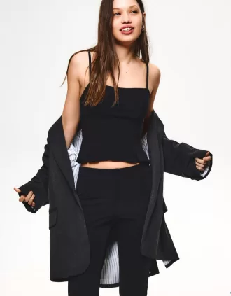 Blazer supradimensionat cu pete