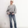 Blugi bootcut cu talie joasă Blugi bootcut cu talie joasă