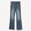 Blugi bootcut cu talie joasă Blugi bootcut cu talie joasă