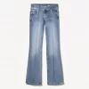 Blugi bootcut cu talie joasă Blugi bootcut cu talie joasă