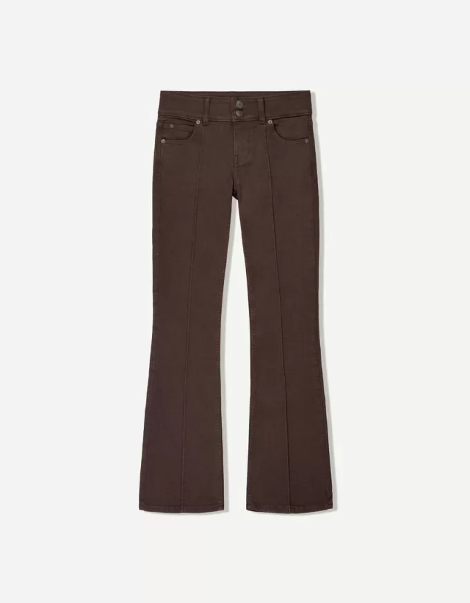 Blugi bootcut cu talie joasă Blugi bootcut cu talie joasă