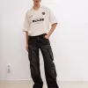 Blugi cargo cu buzunare multiple Blugi cargo cu buzunare multiple