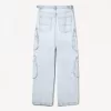 Blugi cargo cu buzunare multiple