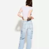 Blugi cargo cu picioare drepte Blugi cargo cu picioare drepte