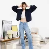 Blugi cargo cu picioare drepte Blugi cargo cu picioare drepte