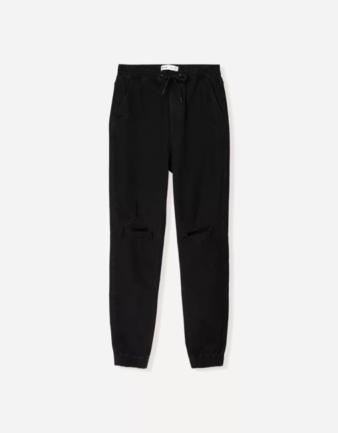 Blugi jogger rupți Blugi jogger rupți