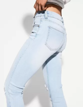 Blugi skinny cu talie joasă