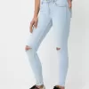 Blugi skinny cu talie joasă Blugi skinny cu talie joasă
