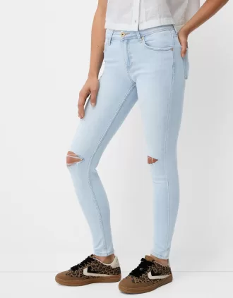 Blugi skinny cu talie joasă