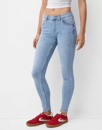 Blugi skinny cu talie joasă