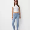 Blugi skinny cu talie joasă Blugi skinny cu talie joasă