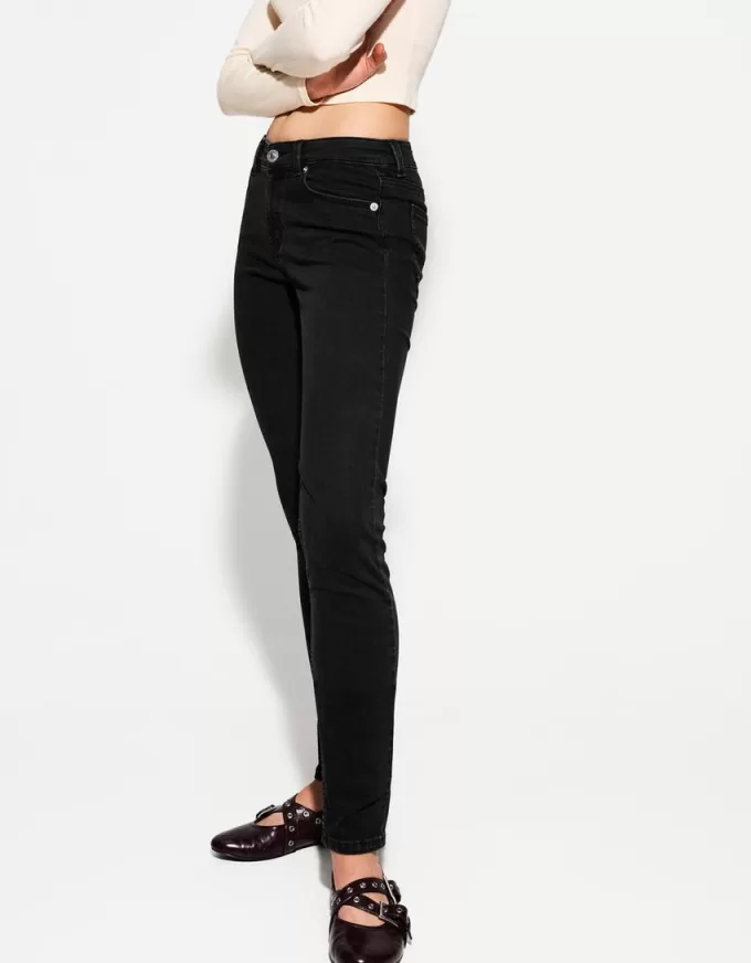 Blugi skinny cu talie joasă Blugi skinny cu talie joasă