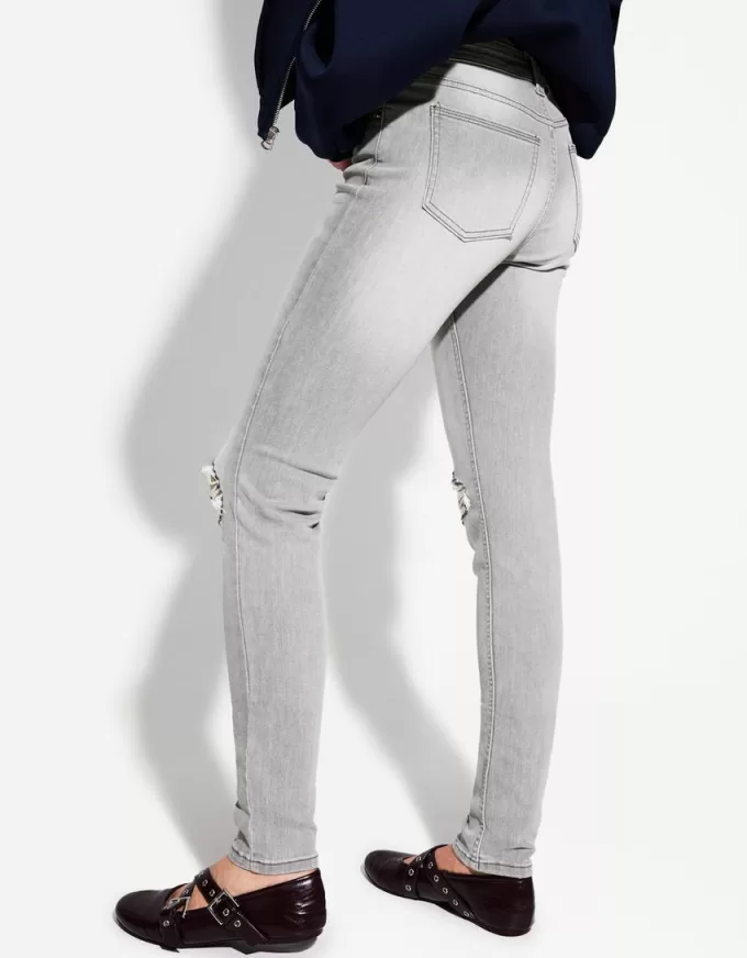 Blugi skinny cu talie joasă Blugi skinny cu talie joasă