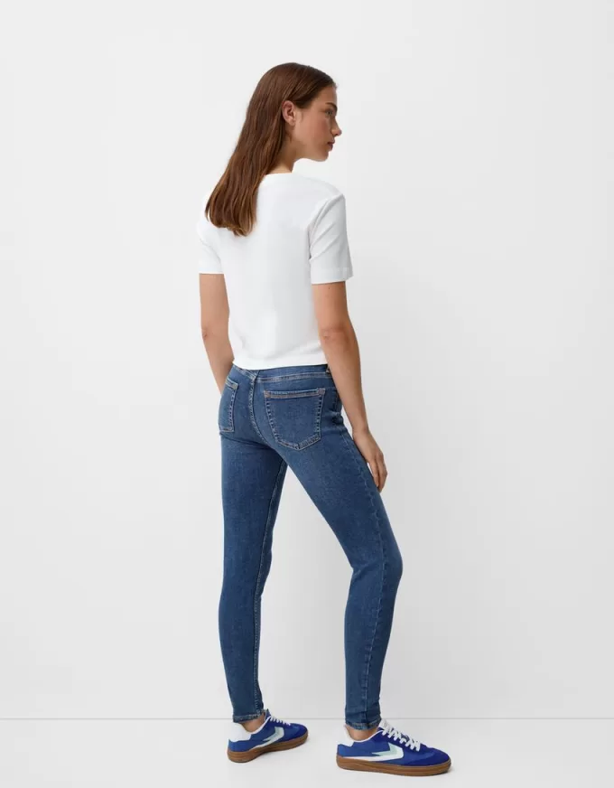 Blugi skinny cu talie joasă Blugi skinny cu talie joasă
