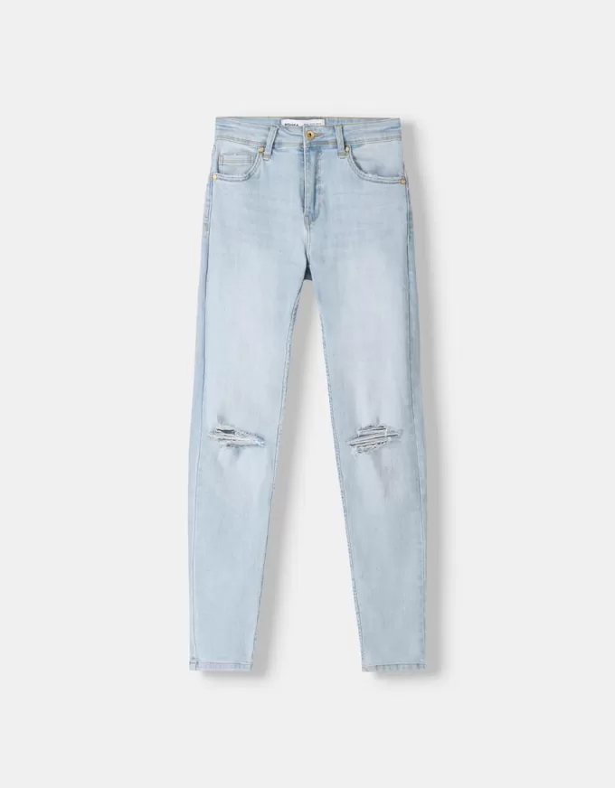 Blugi skinny cu talie joasă Blugi skinny cu talie joasă